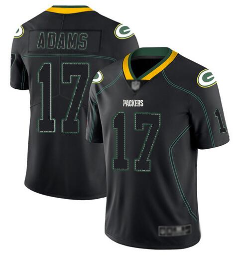 Men's Green Bay Packers ACTIVE PLAYER Custom Black Lights Out Color Rush Limited Stitched Jersey
